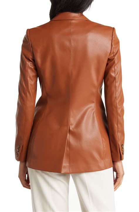 calvin klein fake lesther jacket|Calvin Klein faux leather blazer.